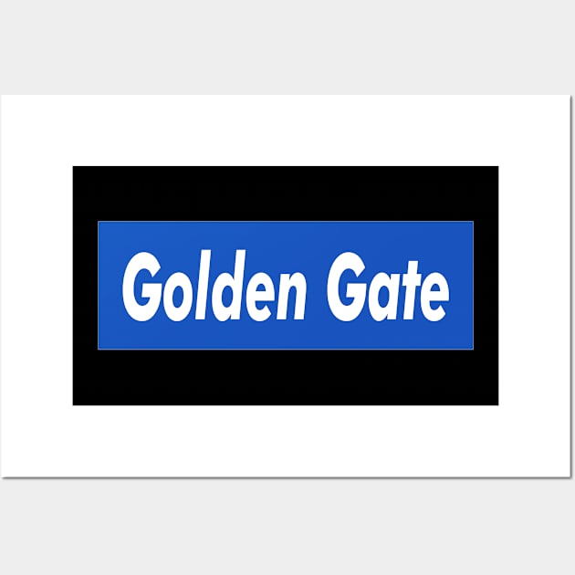 Golden Gate Box Logo Wall Art by ART BY IIPRATMO